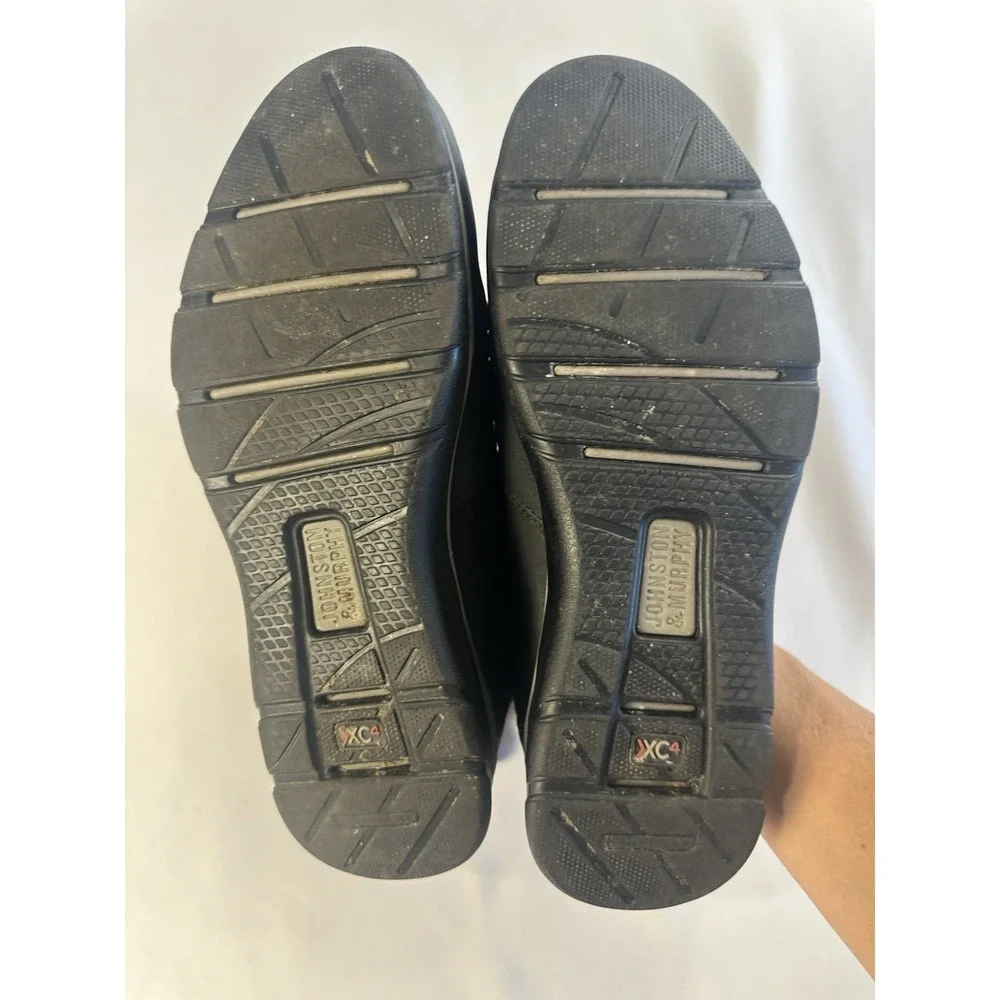Johnston & Murphy Black Sheepskin‎ Loafers Size 8 1/2